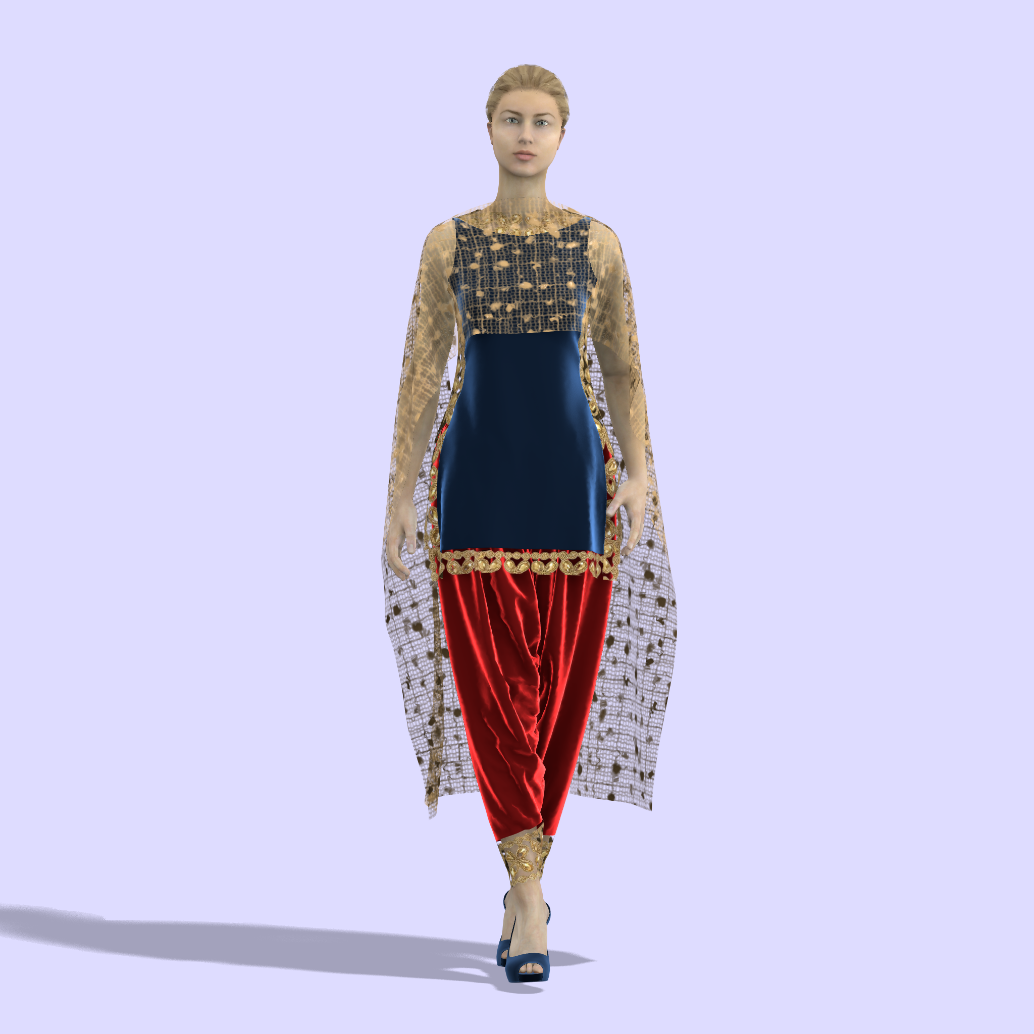 Bandhni Silk Festival Designer Palazzo Salwar Suit